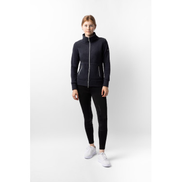 Casaco de equitação polar Horze Ellie feminino Marinho escuro Azul