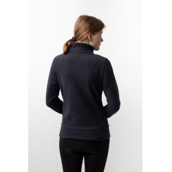 Casaco de equitação polar Horze Ellie feminino Marinho escuro Azul