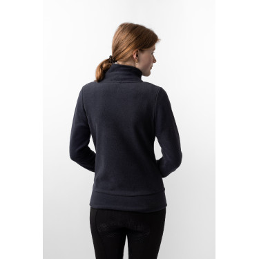 Casaco de equitação polar Horze Ellie feminino Marinho escuro Azul