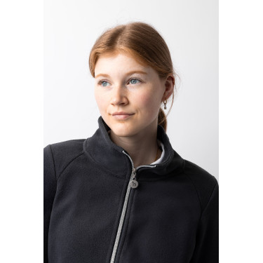 Casaco de equitação polar Horze Ellie feminino Marinho escuro Azul