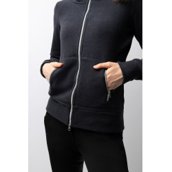 Casaco de equitação polar Horze Ellie feminino Marinho escuro Azul