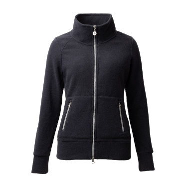 Casaco de equitação polar Horze Ellie feminino Marinho escuro Azul