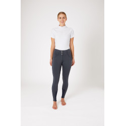 Calça de equitação com grip integral Meghan B Vertigo cintura alta feminina Azul-marinho escuro