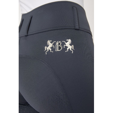Calça de equitação com grip integral Meghan B Vertigo cintura alta feminina Azul-marinho escuro