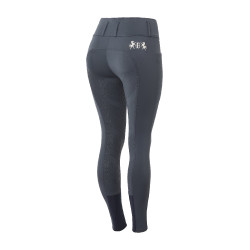 Calça de equitação com grip integral Meghan B Vertigo cintura alta feminina Azul-marinho escuro