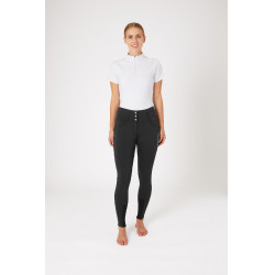 Calça de equitação com grip integral Meghan B Vertigo cintura alta feminina Preto Calça de equitação com grip integral Meghan B Vertigo cintura alta feminina Preto