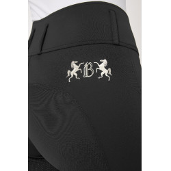 Calça de equitação com grip integral Meghan B Vertigo cintura alta feminina Preto Calça de equitação com grip integral Meghan B Vertigo cintura alta feminina Preto
