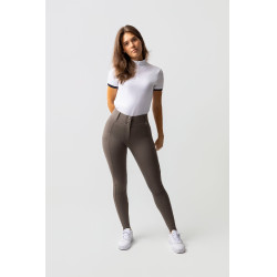 Calça com grip integral para todas as estações Horze Mira Castanho morel