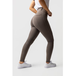 Calça com grip integral para todas as estações Horze Mira Castanho morel