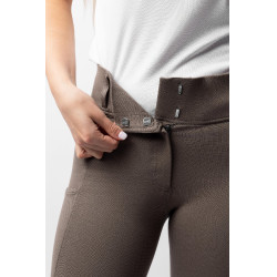 Calça com grip integral para todas as estações Horze Mira Castanho morel