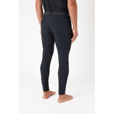 Calça de equitação com grip integral B Vertigo Damien masculino Cinza antracite escuro Cinzento