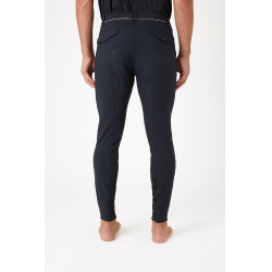 Calça de equitação com grip integral B Vertigo Damien masculino Cinza antracite escuro Cinzento