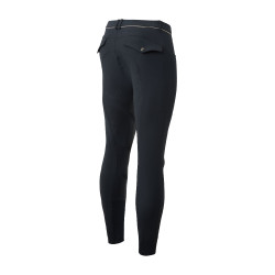 Calça de equitação com grip integral B Vertigo Damien masculino Cinza antracite escuro Cinzento