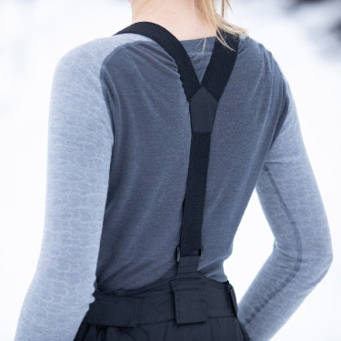 Calça de equitação de inverno Horze WinterRider infantil Preto