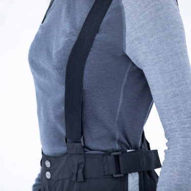 Calça de equitação de inverno Horze WinterRider infantil Preto