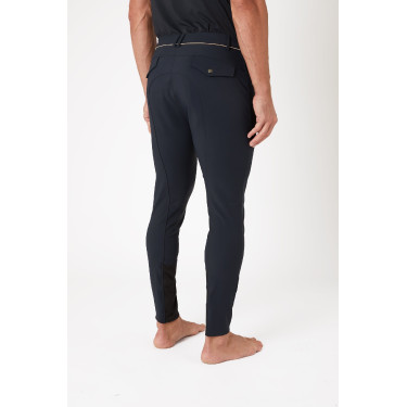 Calça de equitação com reforços B Vertigo Damien masculino Cinza antracite escuro Cinzento