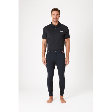 Calça de equitação com reforços B Vertigo Damien masculino Cinza antracite escuro Cinzento