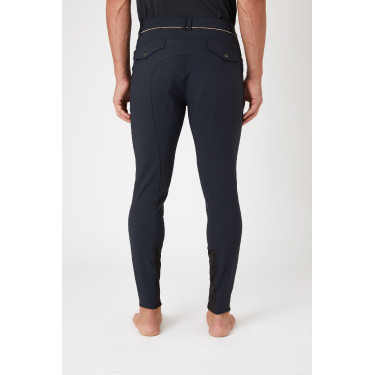 Calça de equitação com reforços B Vertigo Damien masculino Cinza antracite escuro Cinzento