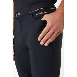 Calça de equitação com reforços B Vertigo Damien masculino Cinza antracite escuro Cinzento