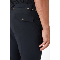 Calça de equitação com reforços B Vertigo Damien masculino Cinza antracite escuro Cinzento