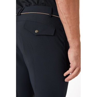 Calça de equitação com reforços B Vertigo Damien masculino Cinza antracite escuro Cinzento