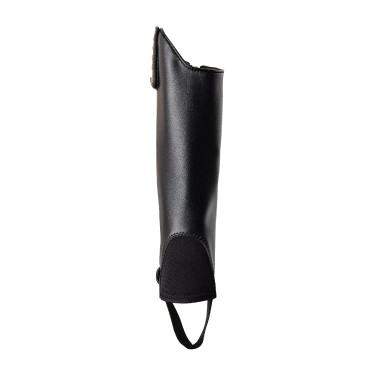 Mini-perneiras Horze Portland infantil com tira Preto Mini-perneiras Horze Portland infantil com tira Preto