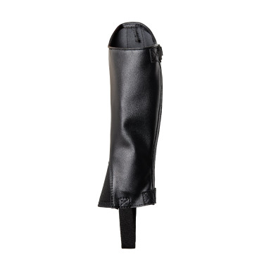 Mini-perneiras Horze Portland infantil com tira Preto Mini-perneiras Horze Portland infantil com tira Preto