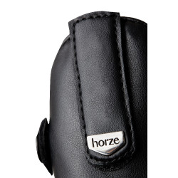 Mini-perneiras Horze Portland infantil com tira Preto Mini-perneiras Horze Portland infantil com tira Preto