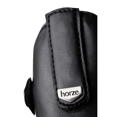 Mini-perneiras Horze Portland infantil com tira Preto Mini-perneiras Horze Portland infantil com tira Preto