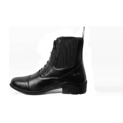 Botas Horze couro Horze Kingston zíper duplo feminino Preto
