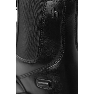 Botas Horze couro Horze Kingston zíper duplo feminino Preto