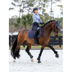 Sapata de dressage LeMieux Square em tecido mesh Air-Tek Sombra Azul