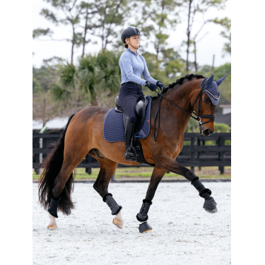 Sapata de dressage LeMieux Square em tecido mesh Air-Tek Sombra Azul