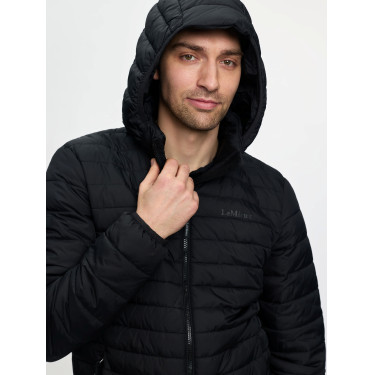 Casaco acolchoado com capuz LeMieux para homem Preto Casaco acolchoado com capuz LeMieux para homem Preto