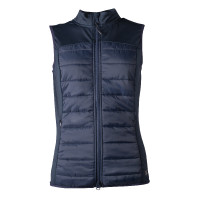 Colete sem mangas HKM em jersey/nylon Basel II Style feminino Azul profundo