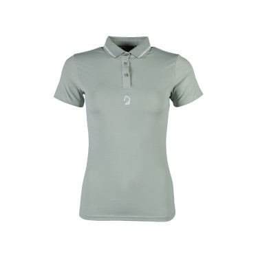 Polo feminino de equitação Lauria Garrelli Limone