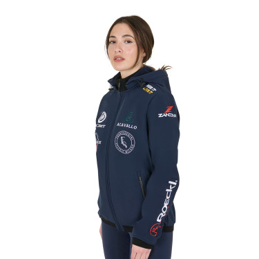 Casaco Softshell Equestro New Style Multilogo Blazer marinho Azul-marinho