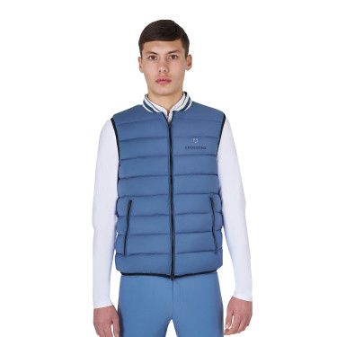 Colete masculino Equestro em nylon Mar de Bering Azul Colete masculino Equestro em nylon Mar de Bering Azul