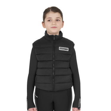 Colete sem mangas para menina Equestro em nylon técnico Preto Colete sem mangas para menina Equestro em nylon técnico Preto