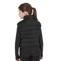 Colete sem mangas para menina Equestro em nylon técnico Preto Colete sem mangas para menina Equestro em nylon técnico Preto