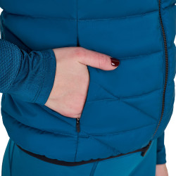 Colete feminino sem mangas Equestro em nylon Coral azul Colete feminino sem mangas Equestro em nylon Coral azul