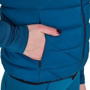 Colete feminino sem mangas Equestro em nylon Coral azul Colete feminino sem mangas Equestro em nylon Coral azul