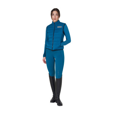 Colete feminino sem mangas Equestro em nylon Coral azul Colete feminino sem mangas Equestro em nylon Coral azul