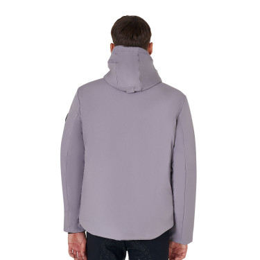 Casaco masculino Equestro impermeável e corta-vento em nylon Cinza gelado Cinzento