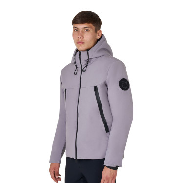 Casaco masculino Equestro impermeável e corta-vento em nylon Cinza gelado Cinzento
