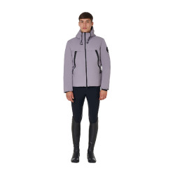 Casaco masculino Equestro impermeável e corta-vento em nylon Cinza gelado Cinzento