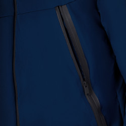 Casaco masculino Equestro impermeável e corta-vento em nylon Blazer marinho Azul-marinho