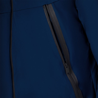 Casaco masculino Equestro impermeável e corta-vento em nylon Blazer marinho Azul-marinho
