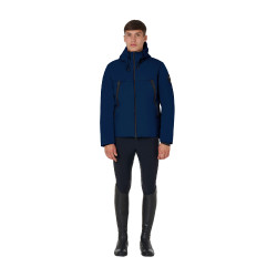 Casaco masculino Equestro impermeável e corta-vento em nylon Blazer marinho Azul-marinho