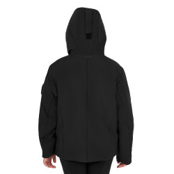Casaco infantil unissex Equestro impermeável e corta-vento em nylon Preto Casaco infantil unissex Equestro impermeável e corta-vento em nylon Preto